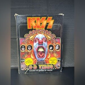 Sealed KISS Psycho Circus 3-D Video USA 3-D VHS TAPE+ CD BOX SET